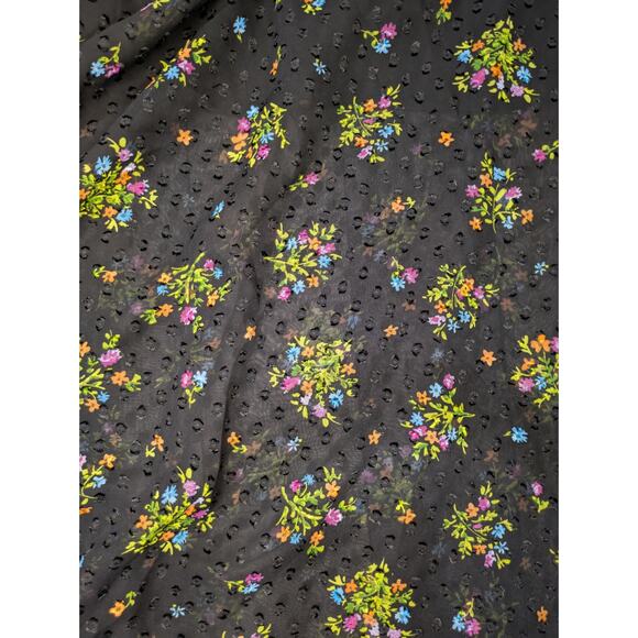 Zara Lace Floral/Black Maxi dress Size S - Picture 3 of 8